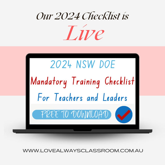 2024 NSW Teacher DoE Mandatory Training Checklist