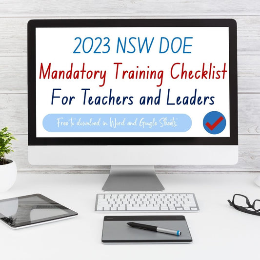 2023 NSW Teacher DoE Mandatory Training Checklist