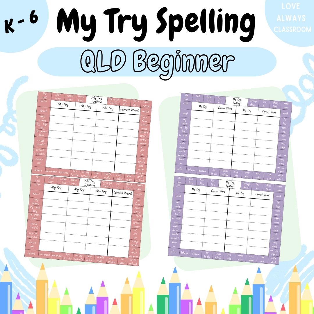 My Try Spelling - QLD Beginner