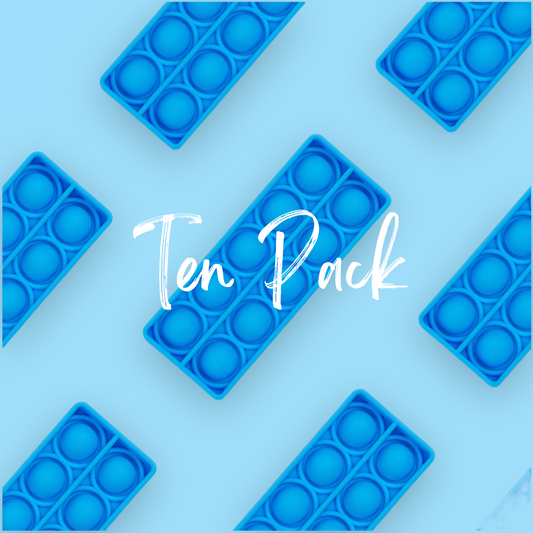 TEN VALUE PACK Tens Frame (10s) Bubble Board Pop It