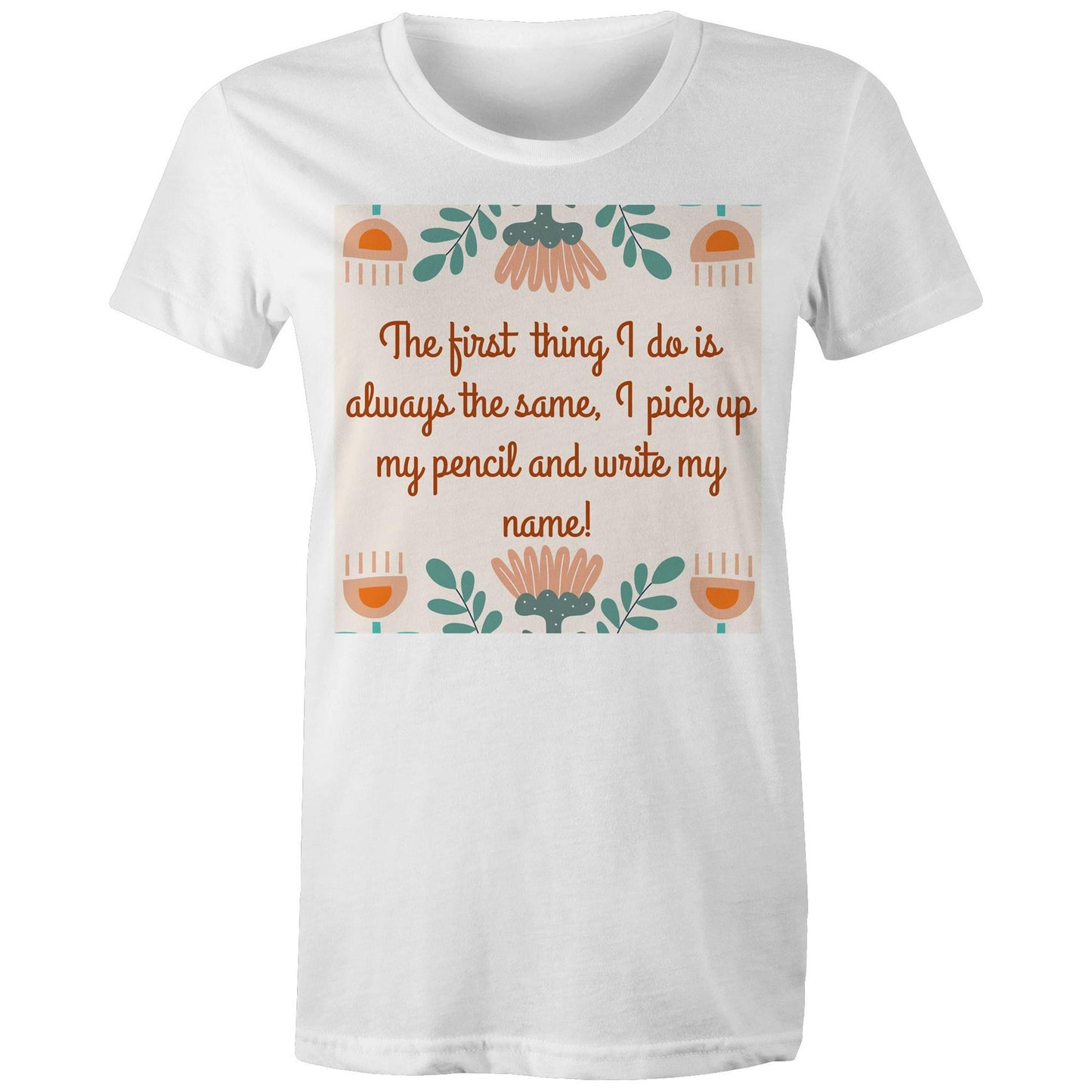 The first thing I do is always the same - Women's Maple Organic Tee